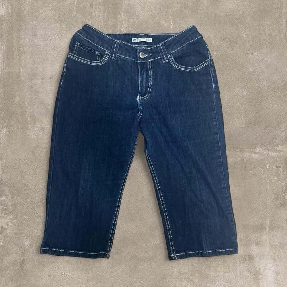 Lee Slender Secret Lower On The Waist Denim Capris Size 12